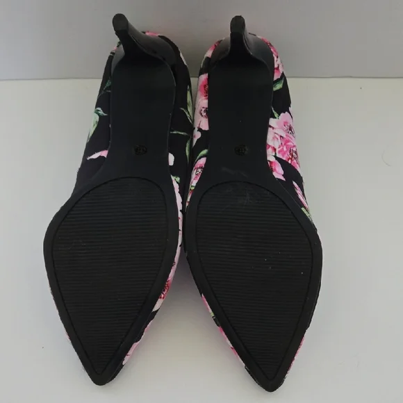 a.n.a Black and Pink Floral Heels - Picture 3 of 6